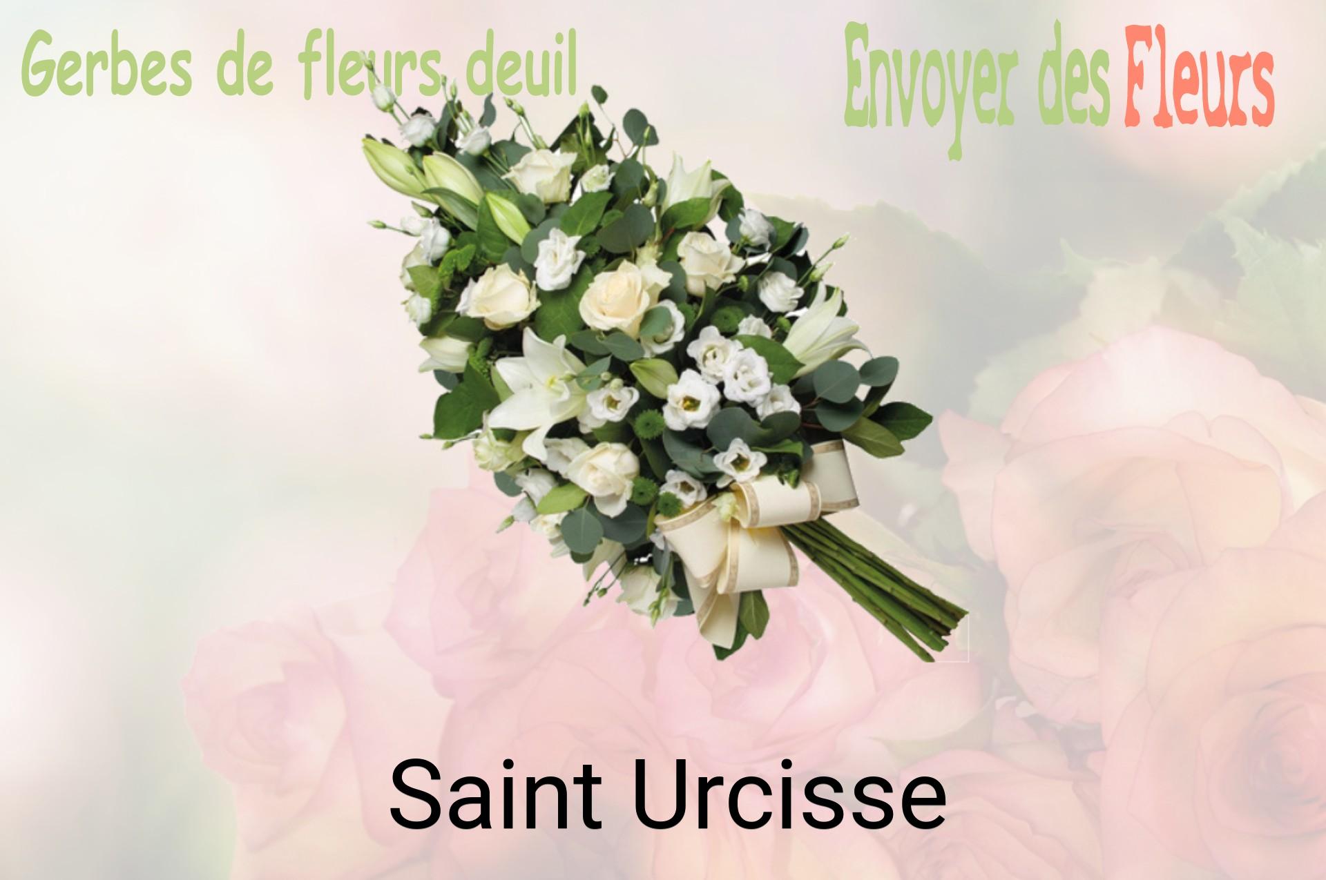 Gerbe de fleurs de deuil livrée à Saint-Urcisse